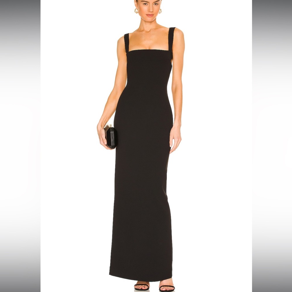 Solace London Joni Dress in Black, US 4 UK 8, new with tags